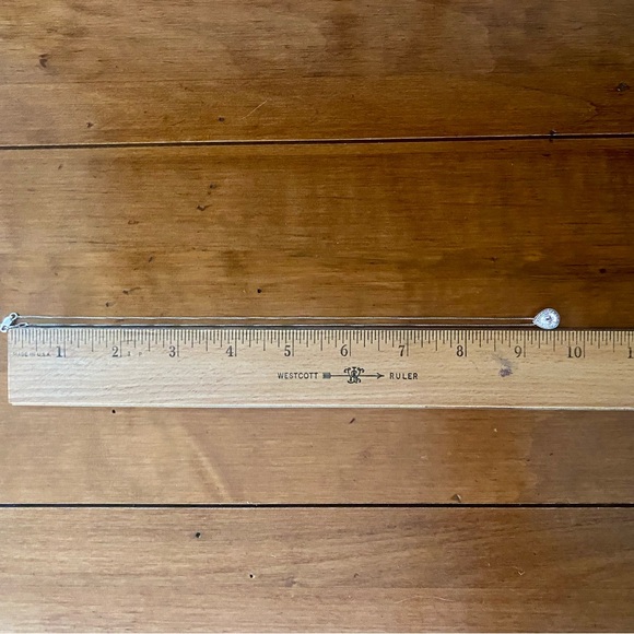 JWBR Sterling Silver White Topaz Teardrop Pendant with Sterling 18” Chain - Picture 6 of 8